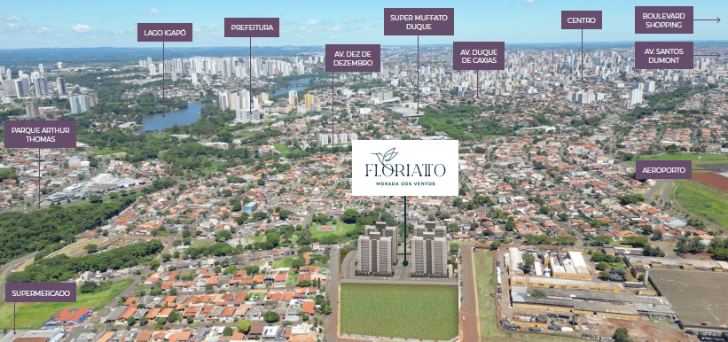Localização do Floriatto da Vitta Residencial em Londrina PR