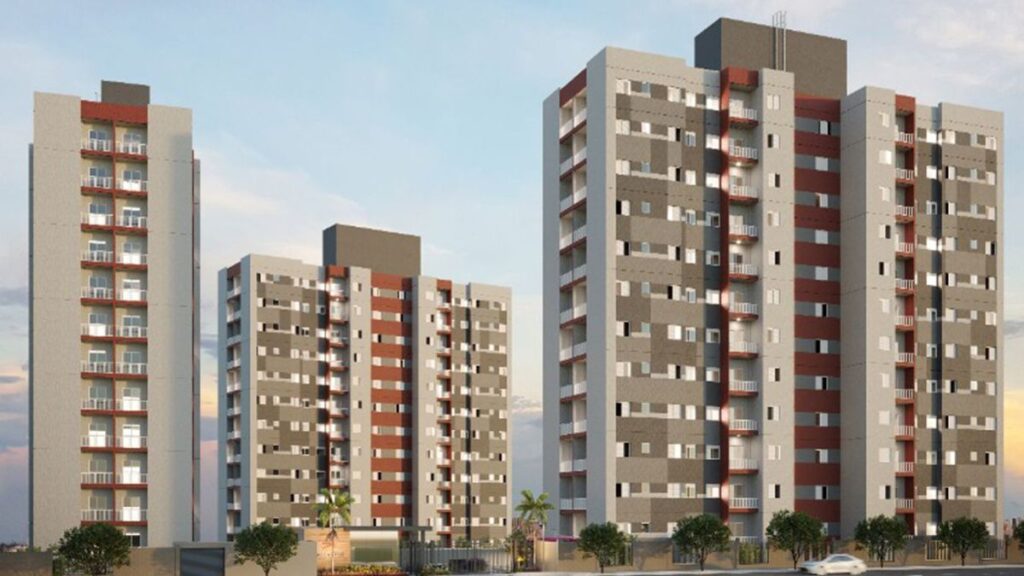 Fachada do Galeattus Londrina Morada dos Ventos da Vitta Residencial com torres residenciais e condomínio fechado