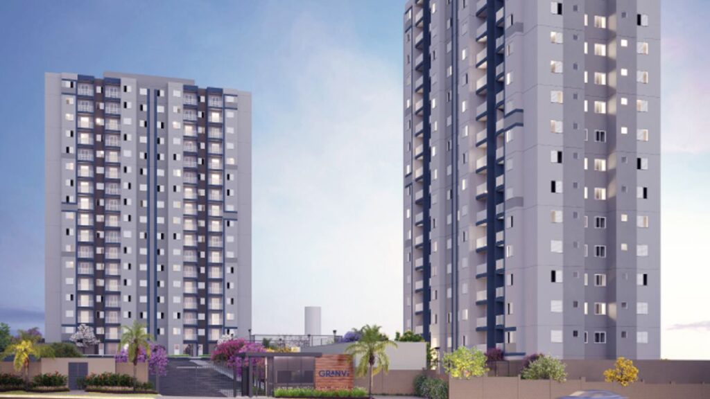 Fachada do Granví Londrina em frente ao Londrina Norte Shopping